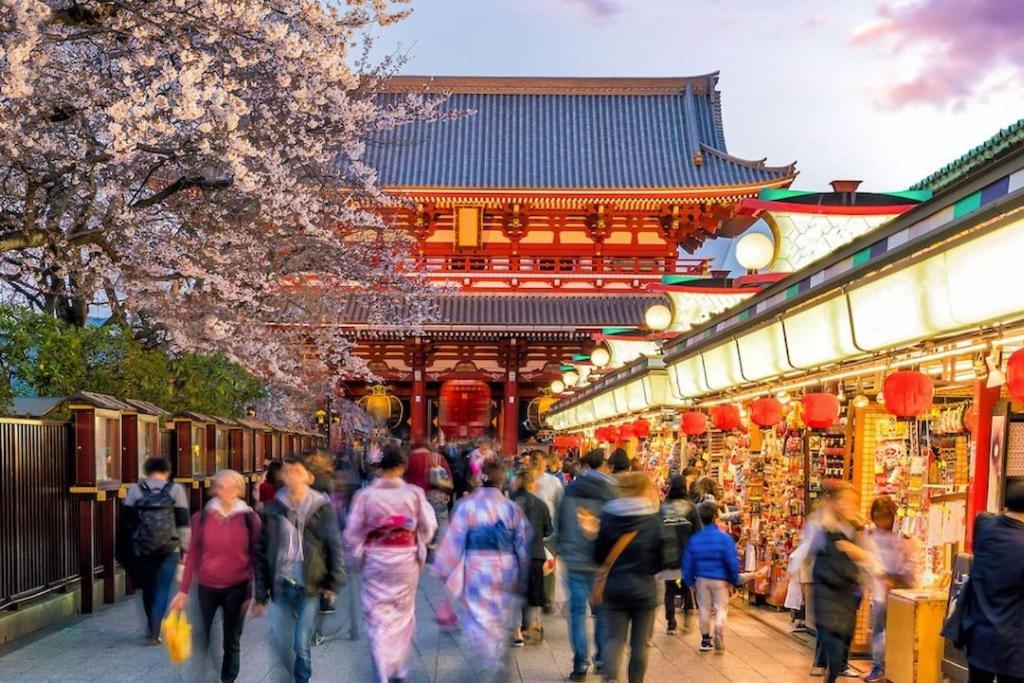 Ferienwohnung 403 Oshiage Sta 3Mins Walk! Wi-Fi & Elevator 4Pax Präfektur Tokio Exterior foto