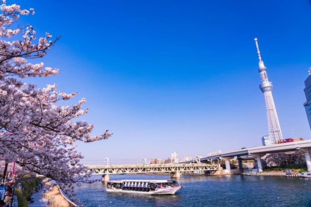 Ferienwohnung 403 Oshiage Sta 3Mins Walk! Wi-Fi & Elevator 4Pax Präfektur Tokio Exterior foto