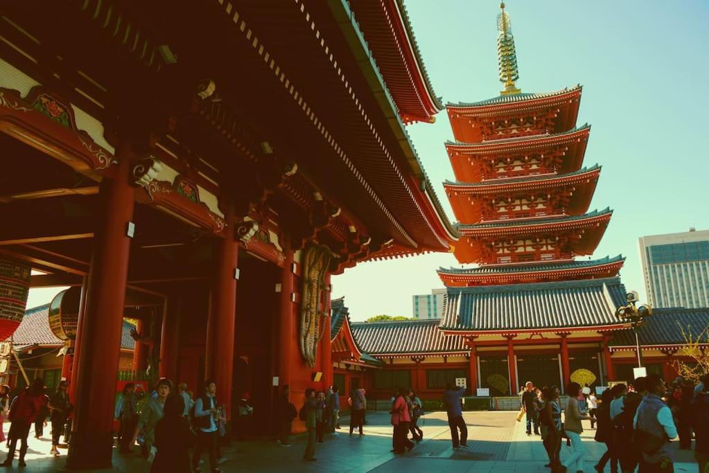 Ferienwohnung 403 Oshiage Sta 3Mins Walk! Wi-Fi & Elevator 4Pax Präfektur Tokio Exterior foto